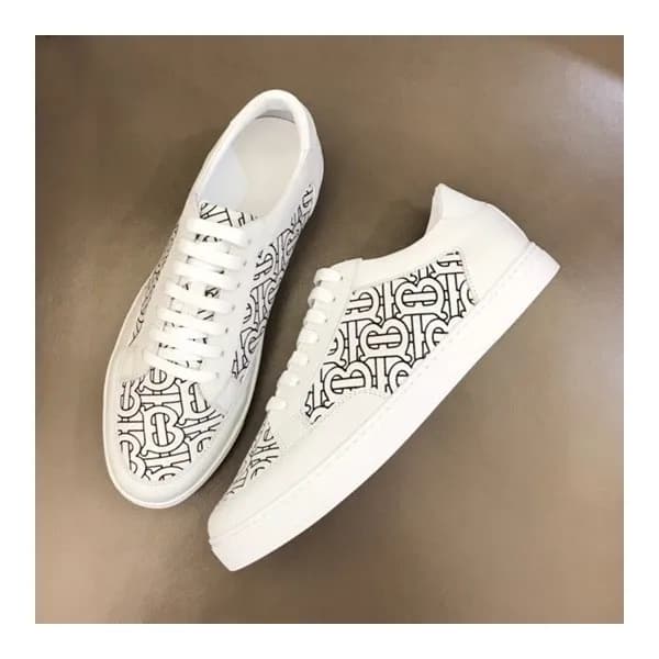 버버리 남성 빈티지 화이트 스니커즈 - Mens White Sneakers - bur043… - 1