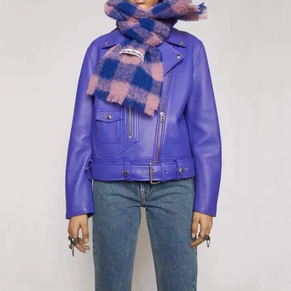 아크네 남/녀 블루 머플러 - Acne Unisex Blue Muffler - ac188x - 1