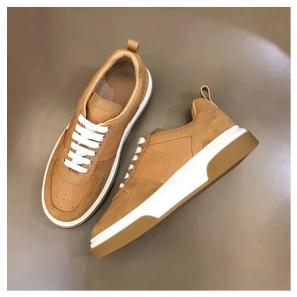 페라가모 남성 카멜 스니커즈 - Ferragamo Mens Camel Sneakers - … - 1
