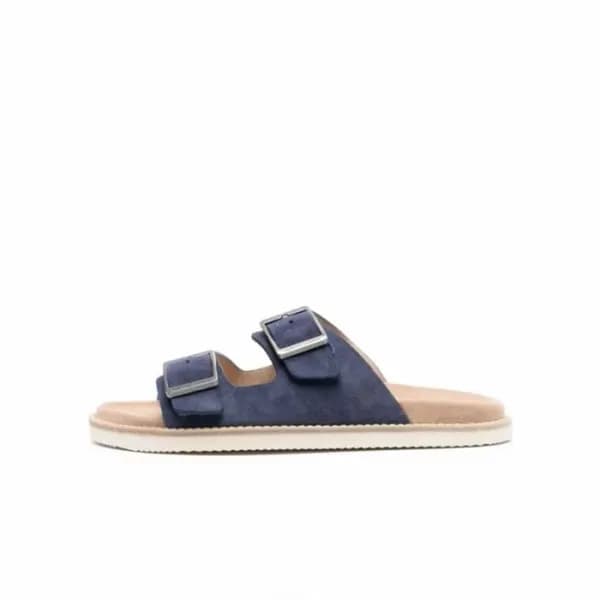 브루넬로쿠치넬리 남성 네이비 슬리퍼 - Brunello Cucinelli Mens Navy… - 1