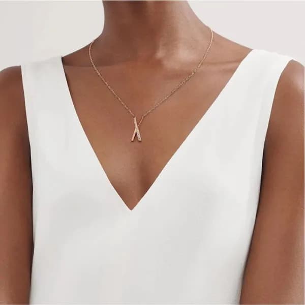 티파니 여성 로즈 골드 목걸이 - Tiffany&Co Womens Rose Gold Nec… - 1