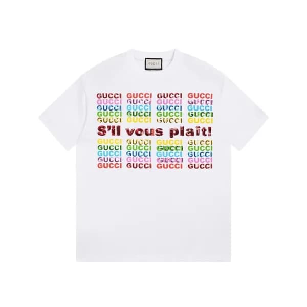 구찌 남/녀 화이트 크루넥 반팔티 - Gucci Unisex White Short slee… - 1