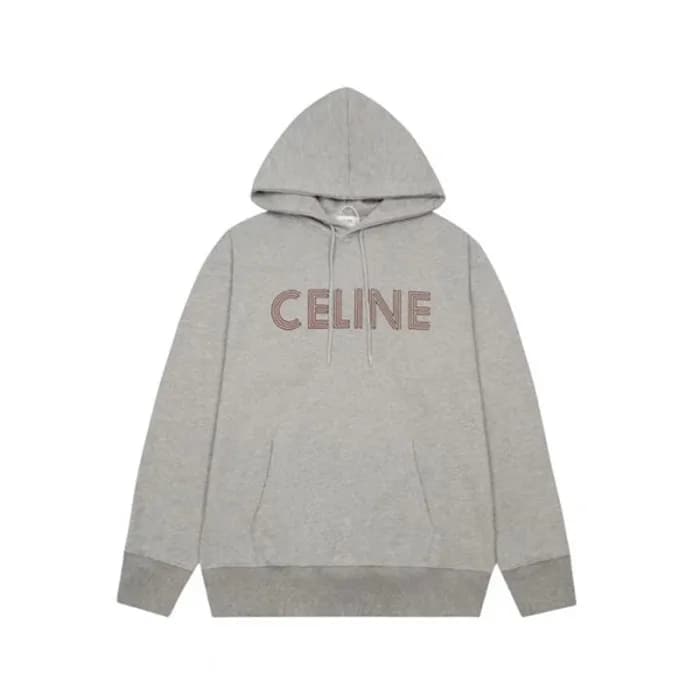 셀린느 남성 캐쥬얼 그레이 후드티 - Celine Mens Gray Hoodie - ce2… - 1