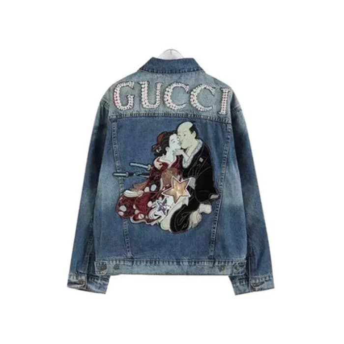 구찌 남성 캐쥬얼 블루 데님 자켓 - Gucci Mens Blue Jackets - gu1… - 1