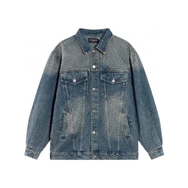 발렌시아가 남성 블루 자켓 - Balenciaga Mens Blue Jackets - ba… - 1
