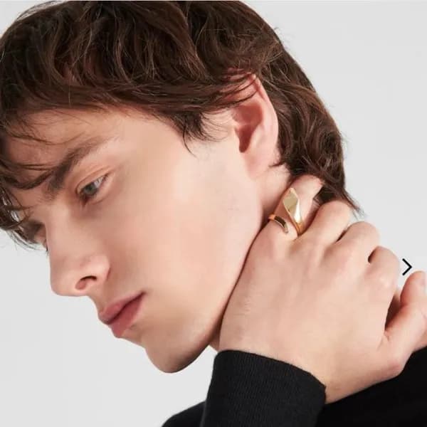 프라다 남/녀 골드 반지 - Prada Unisex Gold Rings - acc1046x - 1