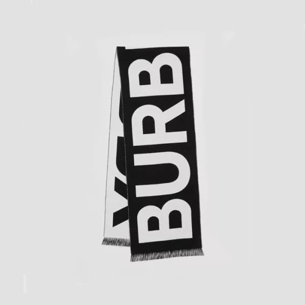버버리 남/녀 블랙 머플러 - Burberry Unisex Black Muffler - a… - 1