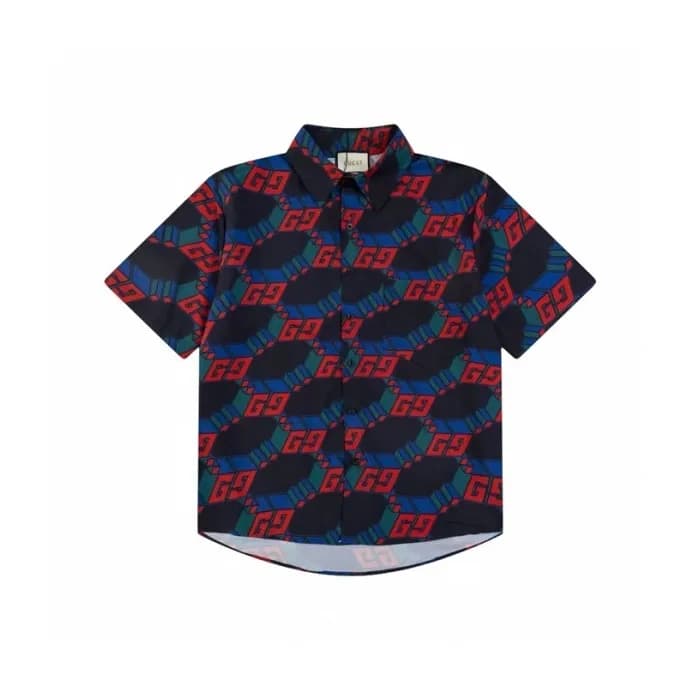 구찌 남성 블랙 반팔 셔츠 - Gucci Mens Black Shirts - guc311x - 1