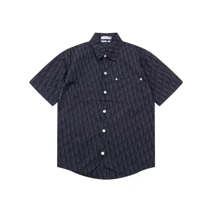디올 남성 네이비 반팔 셔츠 - Dior Mens Navy Shirts - dic350x - 1