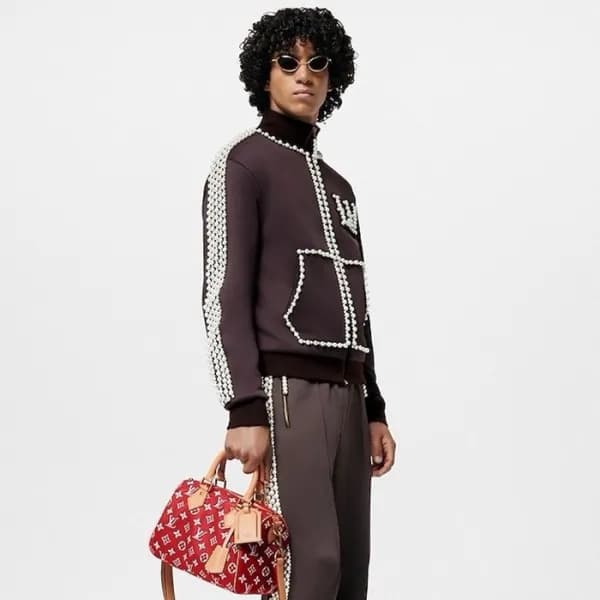 루이비통 남성 레드 스피디 반둘리에25 M24425 - Louis vuitton Mens … - 1