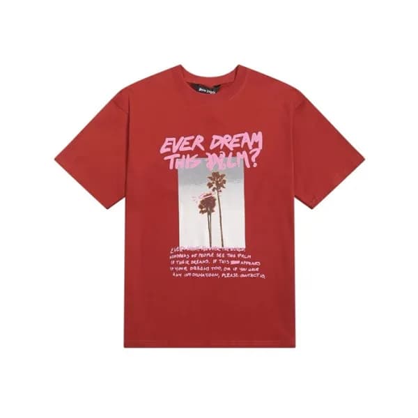 팜 엔젤스 남성 레드 크루넥 반팔티 - Pam Angels Mens Red Tshirts … - 1