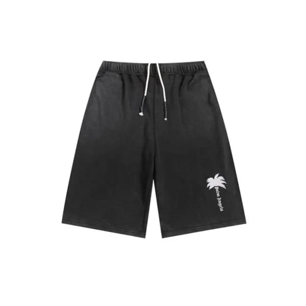 팜 엔젤스 남성 블랙 반바지 - Palm Angels Mens Black Half-pant… - 1