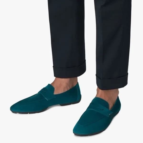 벨루티 남성 그린 로퍼 - Berluti Mens Green Loafer - bes690x - 1