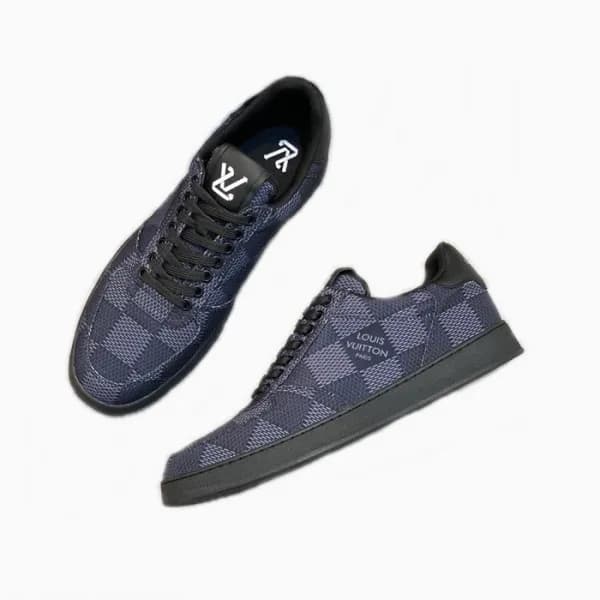 루이비통 남성 네이비 스니커즈 - Louis vuitton Mens Navy Sneaker… - 1