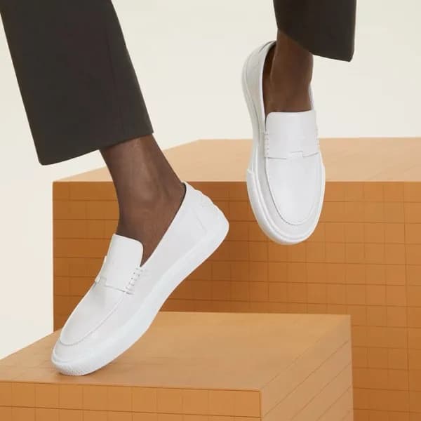 에르메스 남/녀 그레이 로퍼 - Hermes Unisex H Loafers - hes107… - 1