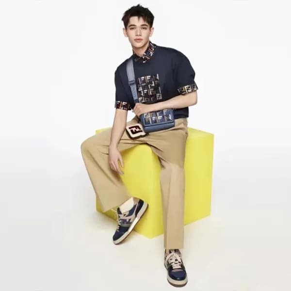 펜디 남/녀 매치 FF 스니커즈 - Fendi Unisex Match Sneakers - … - 1