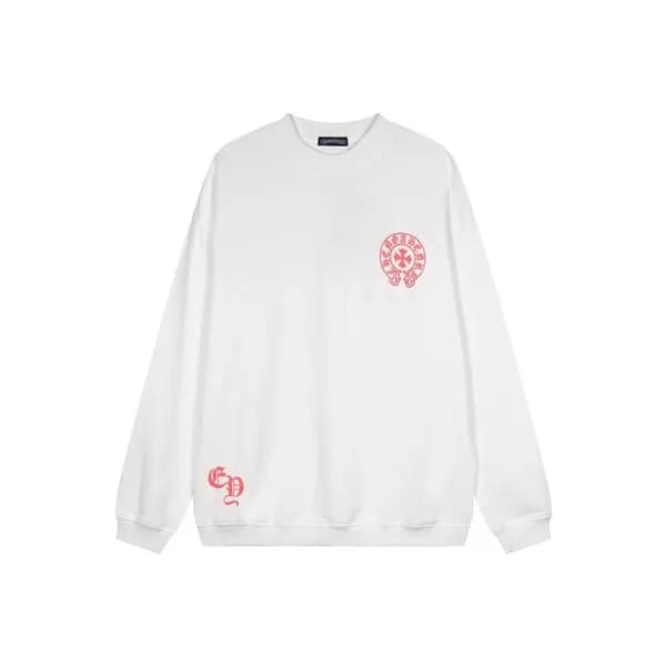 크롬하츠 남성 화이트 맨투맨 - Chrome Hearts Mens White Tshirts… - 1