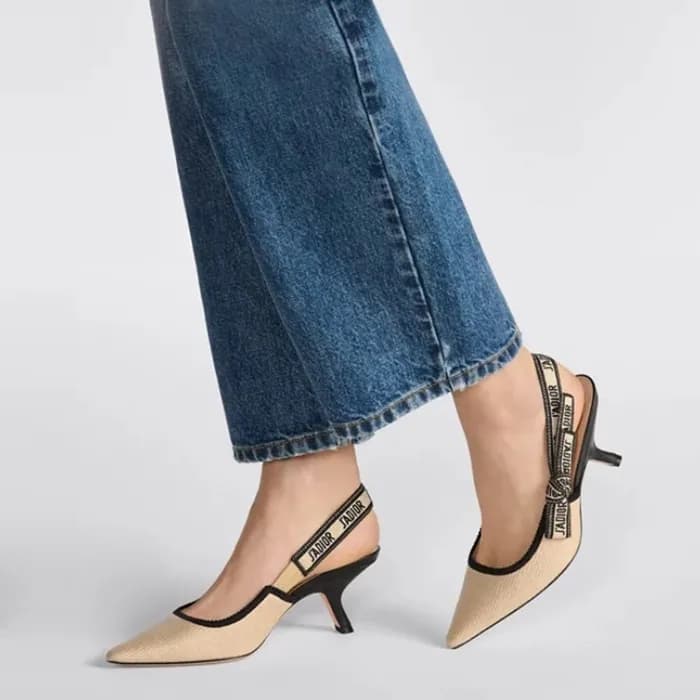 디올 여성 JADIOR 슬링백 펌프스 - Dior Womens Black Pumps - d… - 1