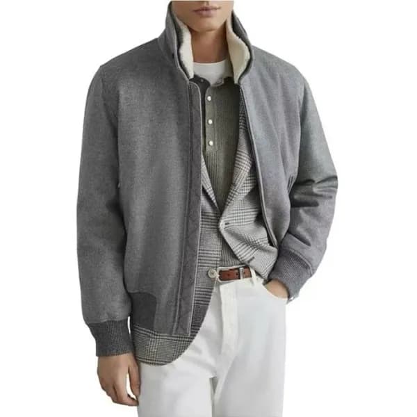 브루넬로쿠치넬리 남성 베이직 재킷 - Brunello Cucinelli Mens Basic… - 1