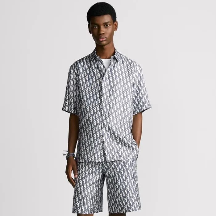 디올 남성 반팔 셔츠 - Dior Mens Oblique Shirts - dic5582x - 1