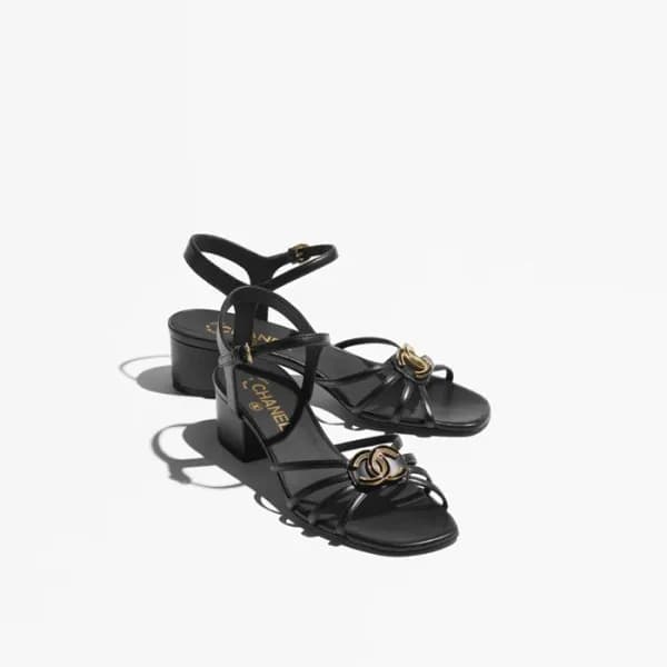 샤넬 여성 램스킨 샌들 - Chanel Womens Lambskin Sandal - chs… - 1