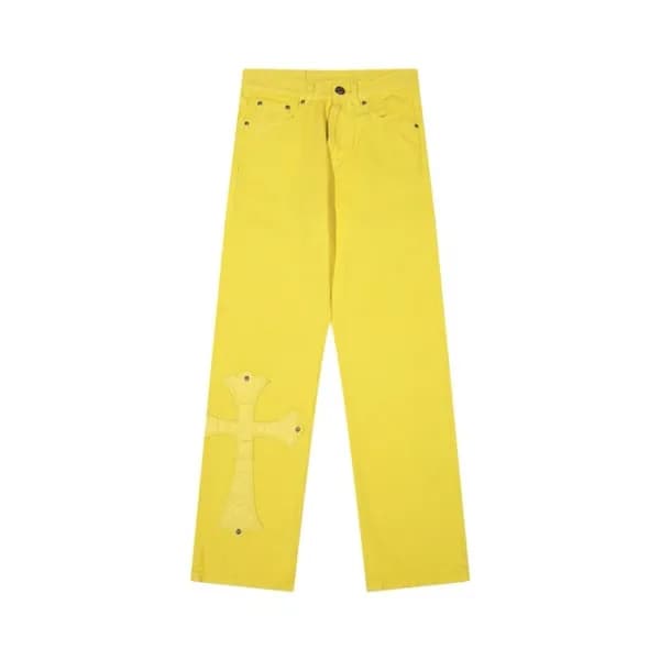 크롬하츠 남성 트렌디 청바지 - Chrom Hearts Mens Trendy Jeans -… - 1