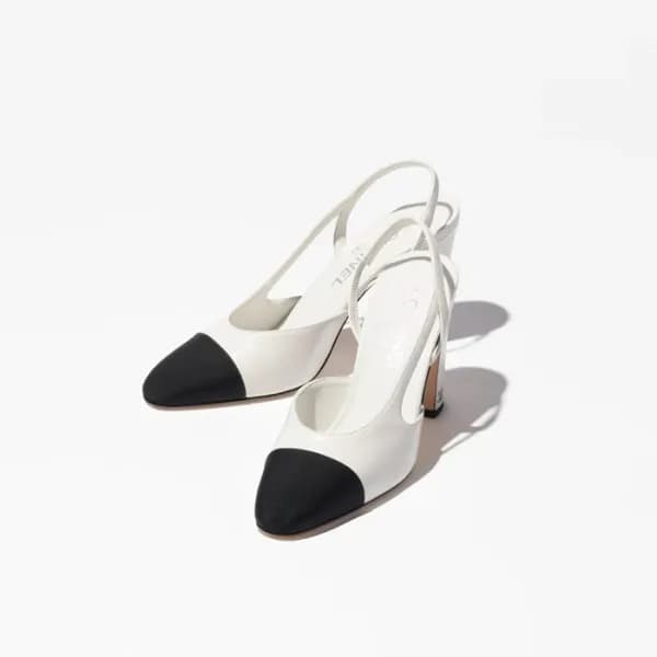 샤넬 여성 미들힐 슬링백 - Chanel Womens Middle Heel Slingbac… - 1