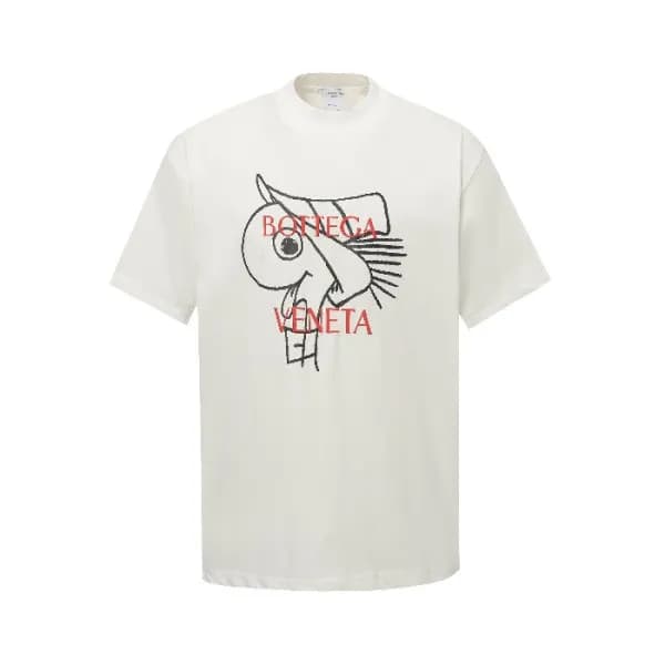보테가베네타 남성 라운드 반팔티 - Bottega veneta Mens Round Tshi… - 1