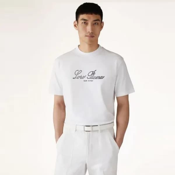 로로피아나 남성 라운드 반팔티 - Loro Piana Mens Round Tshirt - … - 1