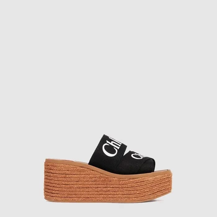 끌로에 여성 우디 웨지 에스파드리유 - Chloe Womens Woody Wedge Esp… - 1