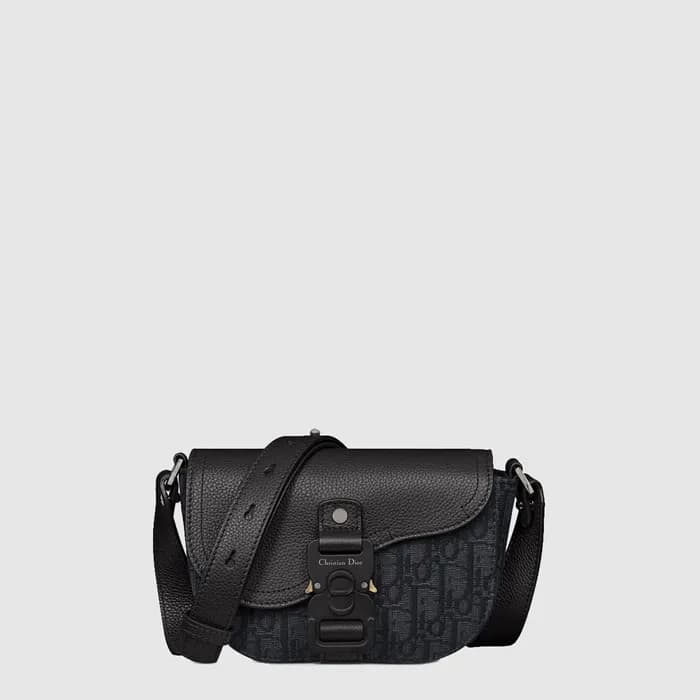디올 남성 새들 미니 플랩 메신저 백 - Dior Mens Saddle Mini Flap … - 1