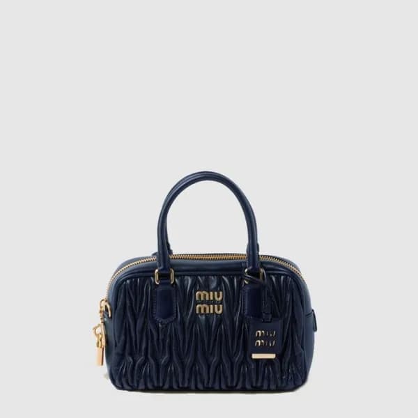 미우미우 여성 아르카디 마테라쎄 가죽 백 - Miumiu Womens Arcadi Mate… - 1