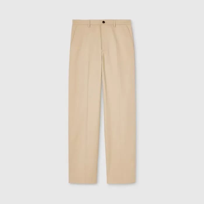 구찌 남성 자수 트윌 팬츠 - Gucci Mens Embroidery Twill Pants… - 1