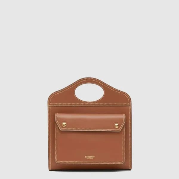 버버리 여성 톱스티치 포켓 백 미니 - Burberry Womens Topstitch Po… - 1