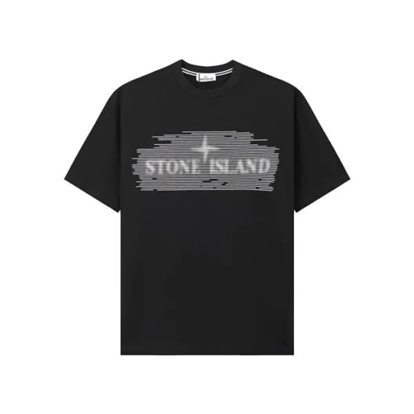 스톤아일랜드 남성 라운드 반팔 티셔츠 - Stone Island Mens Round Tsh… - 1