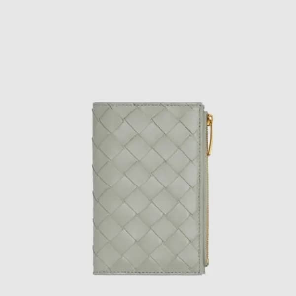 보테가 베네타 남성 지퍼 바이폴드 지갑 - Bottega veneta Mens Zipper… - 1
