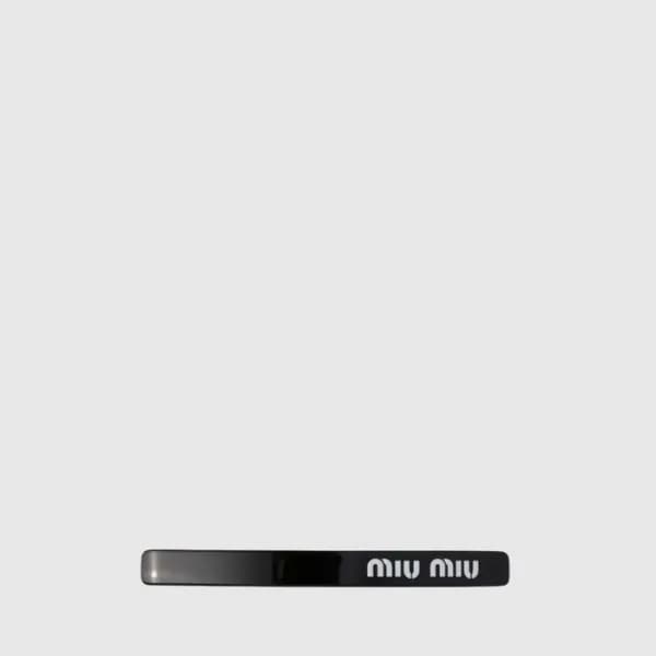 미우미우 여성 플렉시글라스 헤어 클립 - Miumiu Womens Plexiglass Ha… - 1