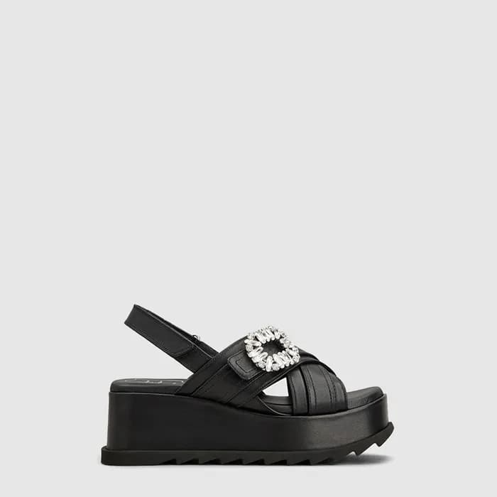 로저비비에 여성 슬라이디 비브 웨지 샌들 - Roger Vivier Womens Slidy Viv Wedge Sandal - ros14515x - 1