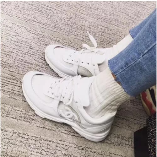 Chanel 18ss Cruise Shoes White - 샤넬 2018 크루즈 운동화 화… - 1