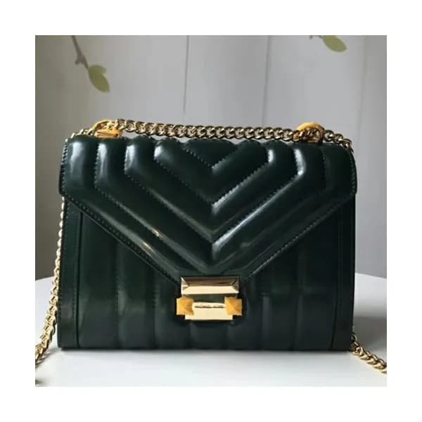 Michael Kors 2018 Leather Whitney Chain Shoulder B… - 1
