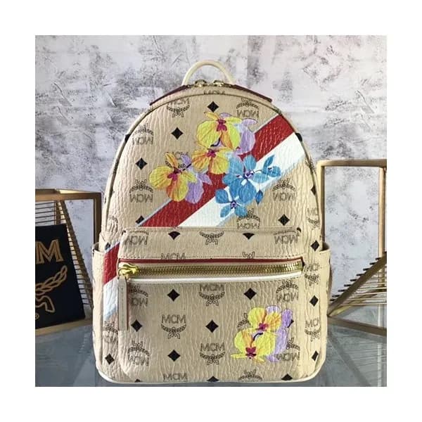 MCM Visetos Leather Back Pack,26cm - 엠씨엠 비세토스 레더 남… - 1