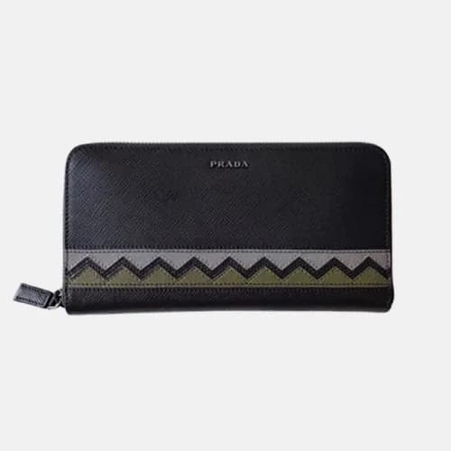Prada 2018 Mens Saffiano Leather Zippy Long Purse … - 1
