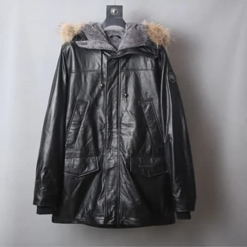 [커스텀급] Canada Goose 2018 Mens Leather Jacket - 캐나다… - 1