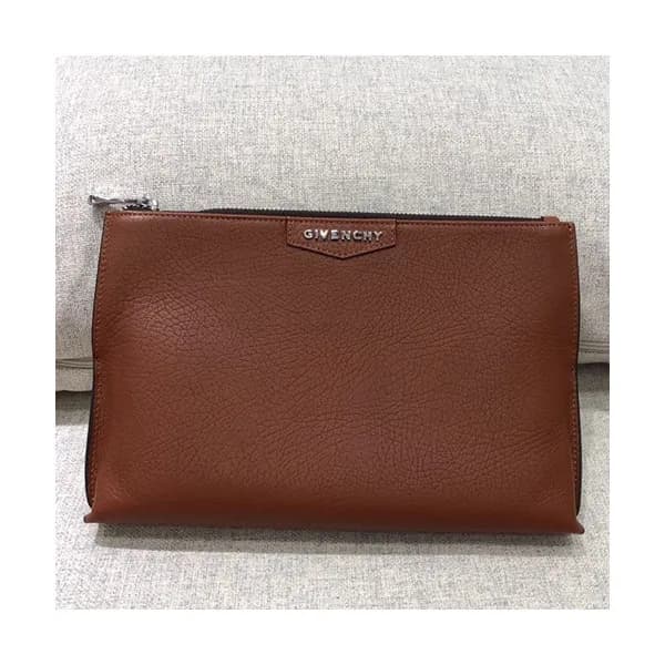 Givenchy Leather Clutch Bag,28cm - 지방시 레더 남여공용 클러치… - 1