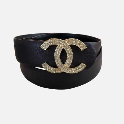Chanel 2019 Ladies CC Juwel Buckle Leather Belt - … - 1