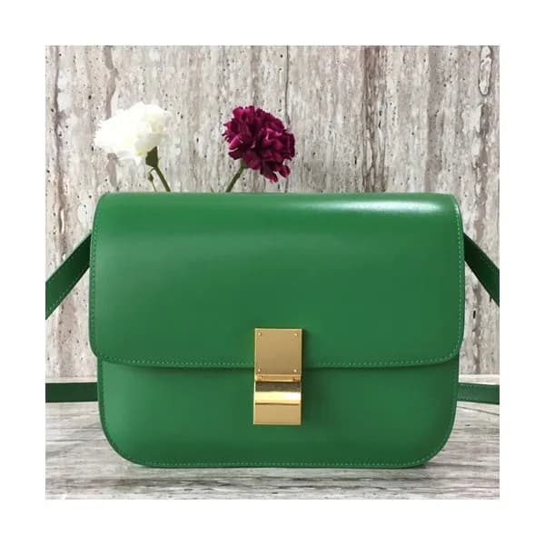 Celine Leather Classic Box Shoulder Bag,24CM - 셀린느… - 1