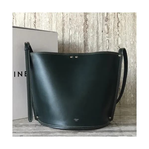 Celine Leather Bigbag Bucket Shoulder Bag,27CM - 셀… - 1