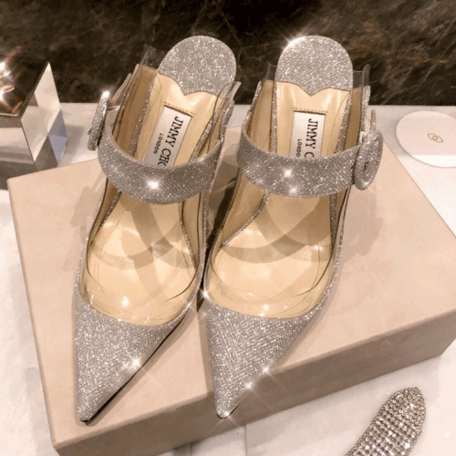 [블링블링]Jimmy-Choo 2019 Ladies Glitter Leather Bloaf… - 1