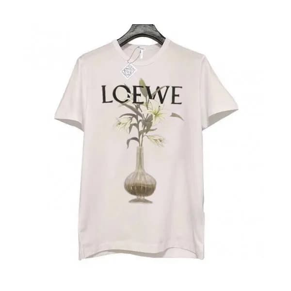 Loewe 2019 Mm/Wm Logo Cotton Short Sleeved Tshirt … - 1