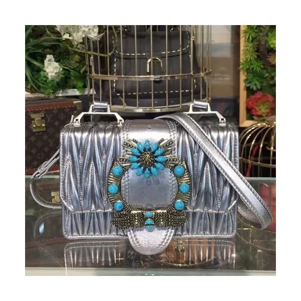 MiuMiu 2019 Lady Shoulder Cross Bag,22.5cm - 미우미우 … - 1